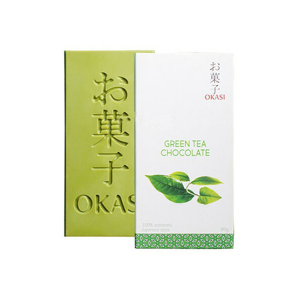 Шоколад с чаем Матча Okasi, 80 г