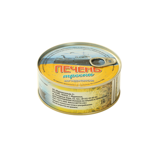 Печень трески по-мурмански