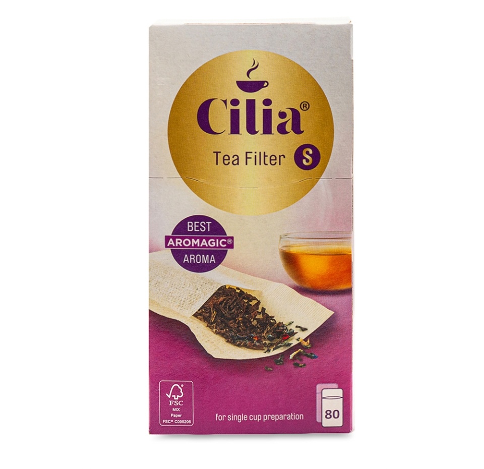 

Фильтры Cilia Aromagic для заваривания чая, размер S, 80 шт.