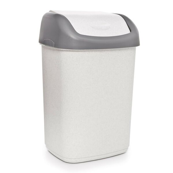 Ведро для мусора Полимербыт, плавающая крышка, цвет в ассортименте, пластик, 14 л