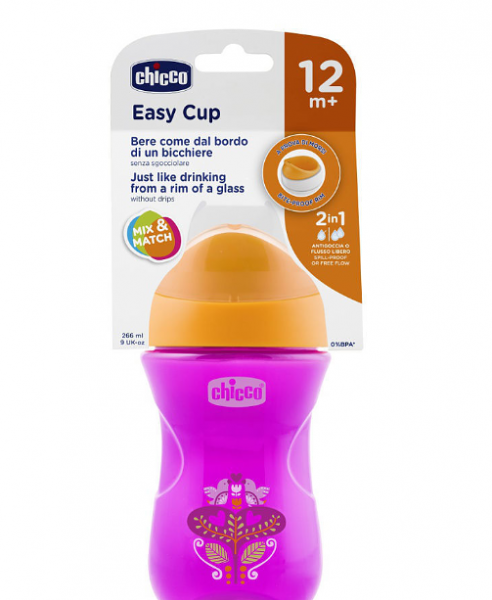 Чашка-поильник Easy Cup (носик ободок) 266мл 12мес+ сиреневый