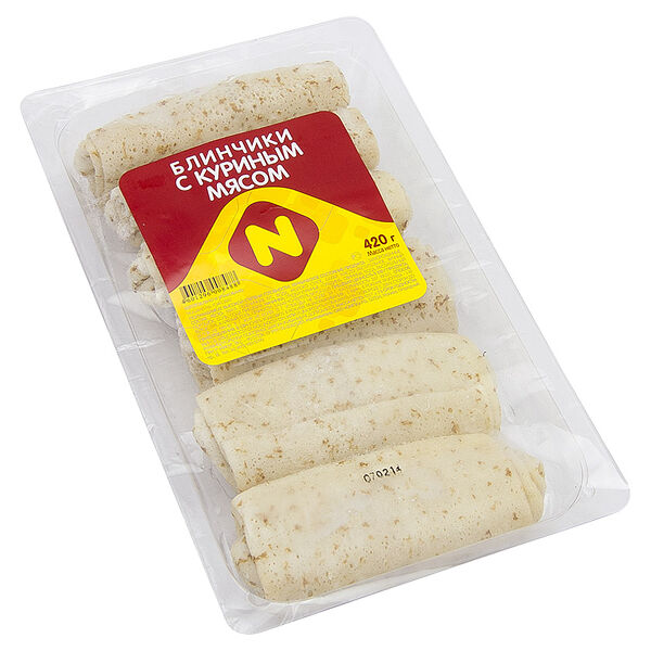 Блинчики Останкино замороженные с куриным мясом
