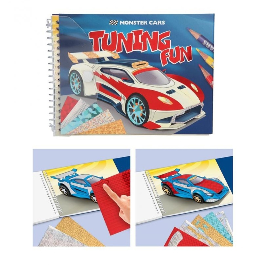 

Альбом для творчества «Тюнинг автомобиля» с фольгой, Monster Cars, Германия