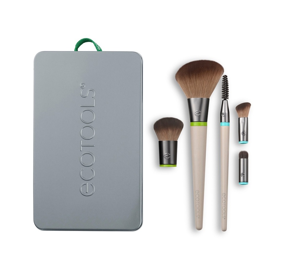 

Набор кистей для макияжа Interchangeables Daily Essentials Total Face Kit, EcoTools, 1 шт., Китай