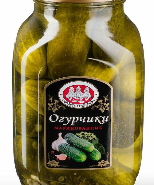Огурцы Скатерть-Самобранка целые маринованные, 3л