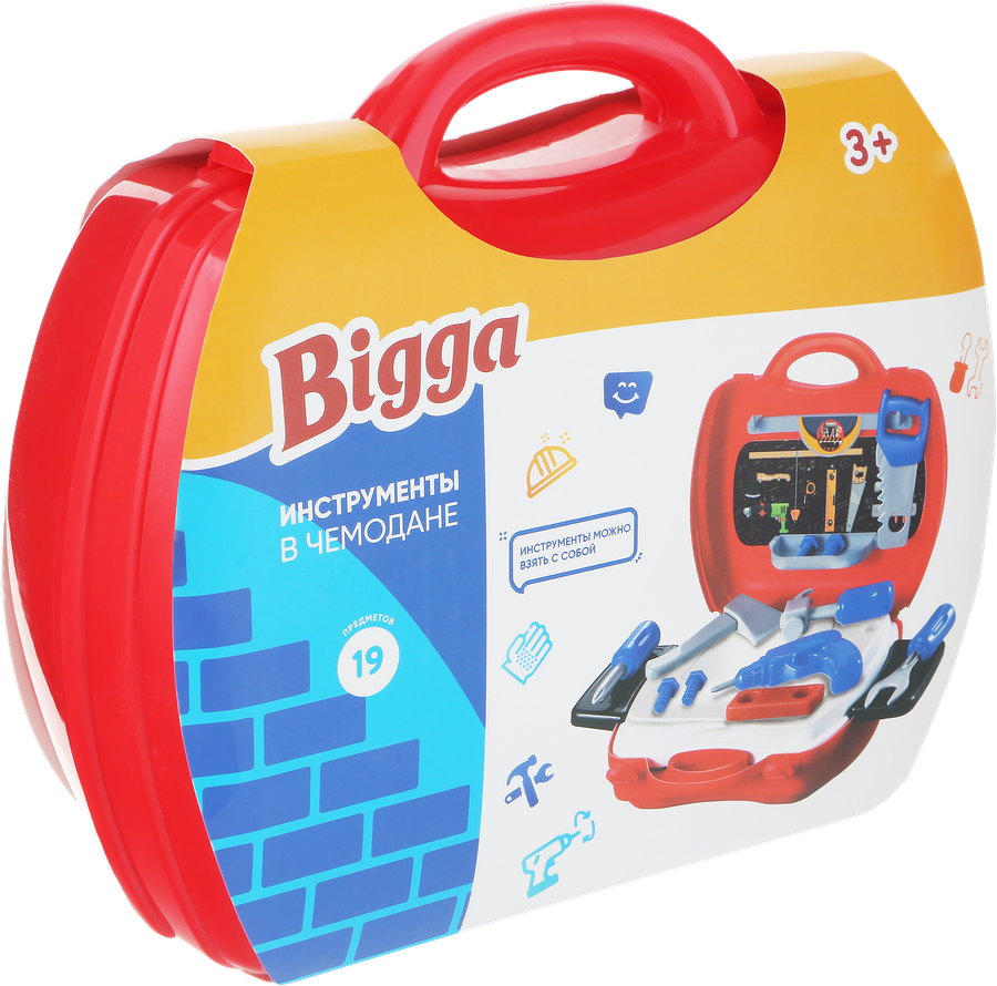 

Набор игровой BIGGA Инструменты в чемодане, 19 предметов Арт. 2A204