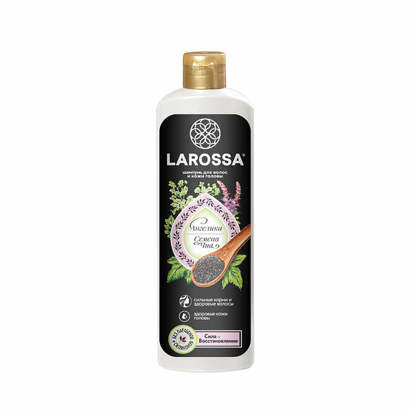 Шампунь для волос ЛА РОССА Ангелика и семена чиа, 500мл