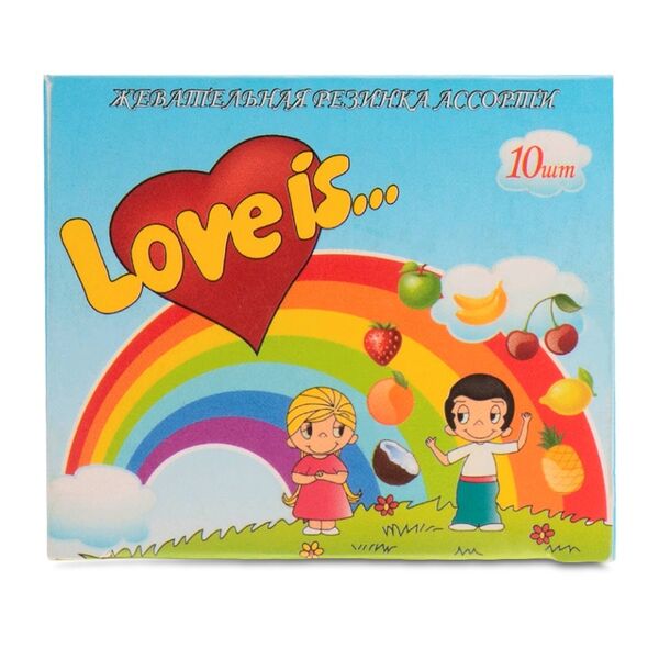 Жевательная резинка Love is... ассорти 10х4.2 г