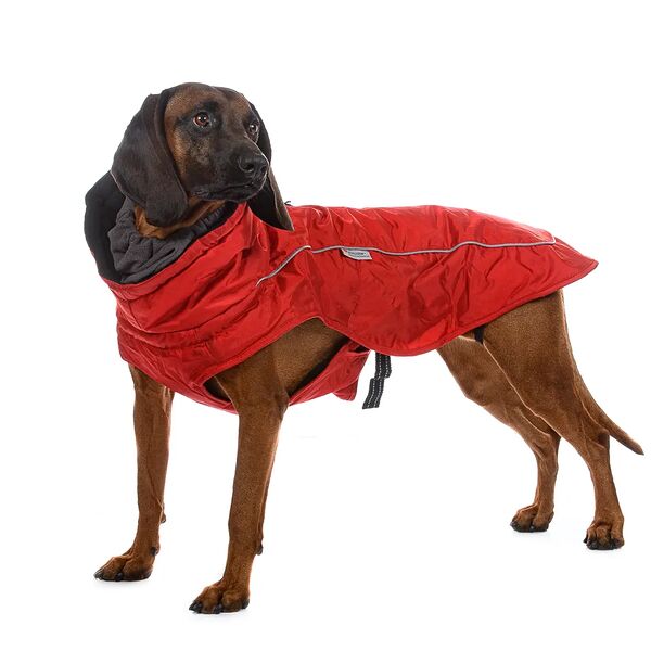 Комбинезон на замке для собак S красный (унисекс)