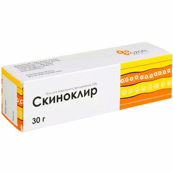 Скиноклир 15% 30 г гель