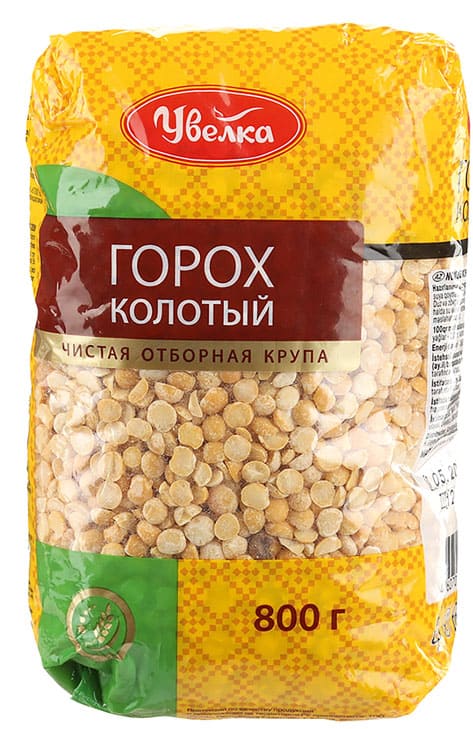 

Горох Увелка колотый 800 г