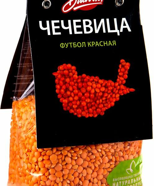 Чечевица Bravolli Футбол красная