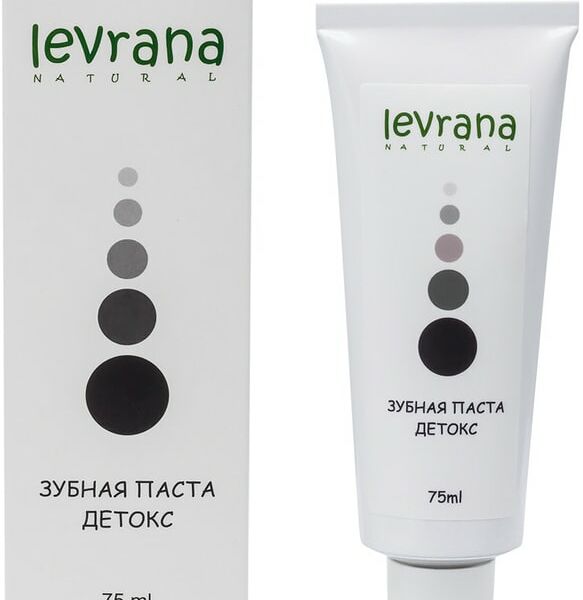 Зубная паста Levrana Детокс с сажей японского дуба 75мл