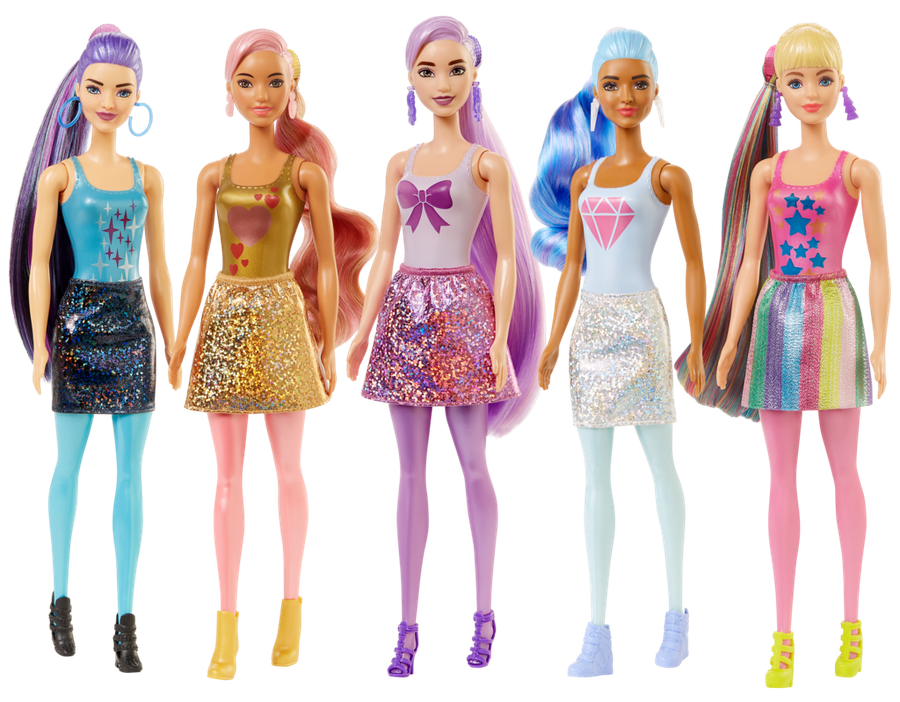 

Игрушка Barbie Color Reveal Кукла-сюрприз Волна 1 с розовой куклой и сюрпризами внутри, в ассортименте