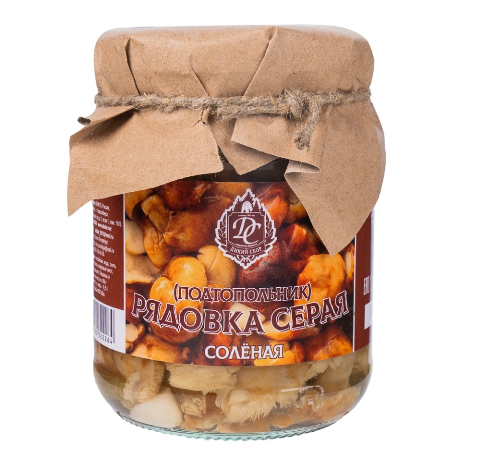 

Рядовка серая (подтопольник) соленая Дикий Сбор 300 г, Россия