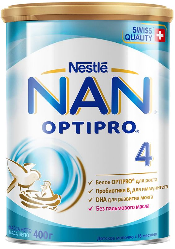 

Детское молочко NAN 4 Optipro с 18 месяцев 400 г