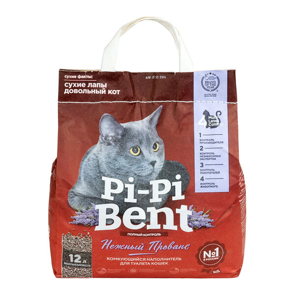 Наполнитель Pi Pi Bent Нежный прованс комкующийся для кошек 5 кг