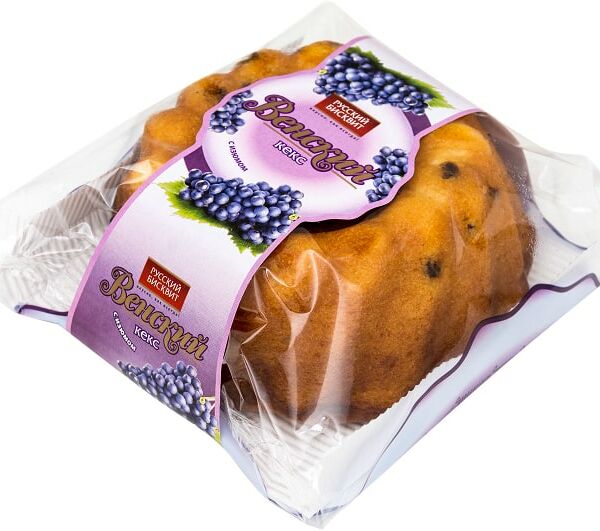 Кекс Русский бисквит Венский с изюмом 350г