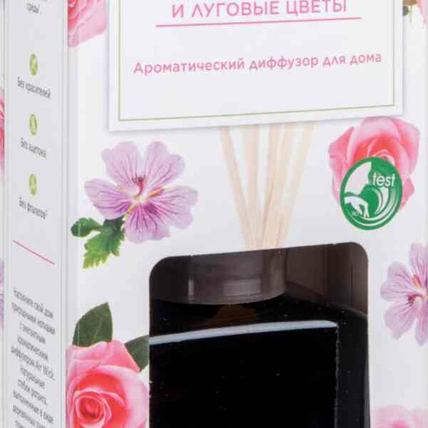Аромадиффузор Air wick Botanica с деревянными палочками Алтайская роза и луговые цветы