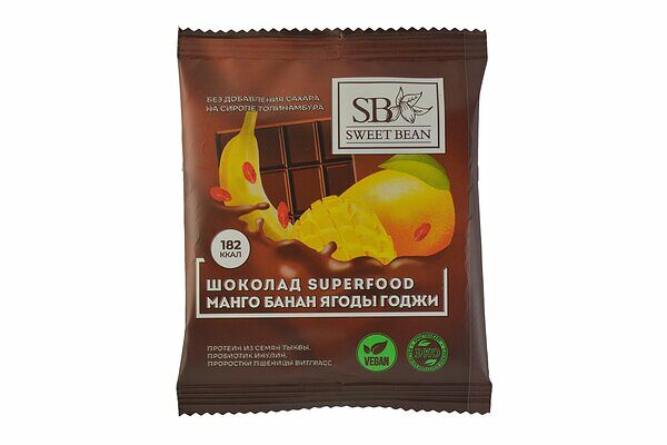 Шоколад темный Банан-манго-ягоды годжи _РП