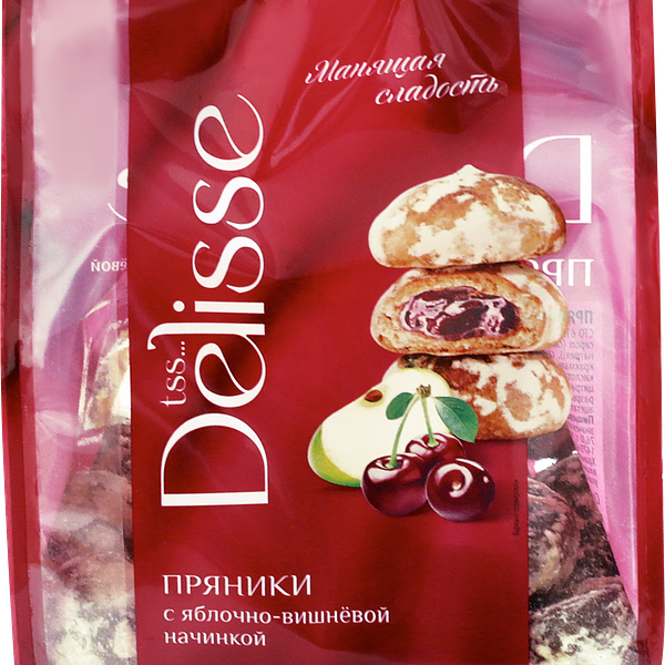 Пряники Delisse яблоко-вишня