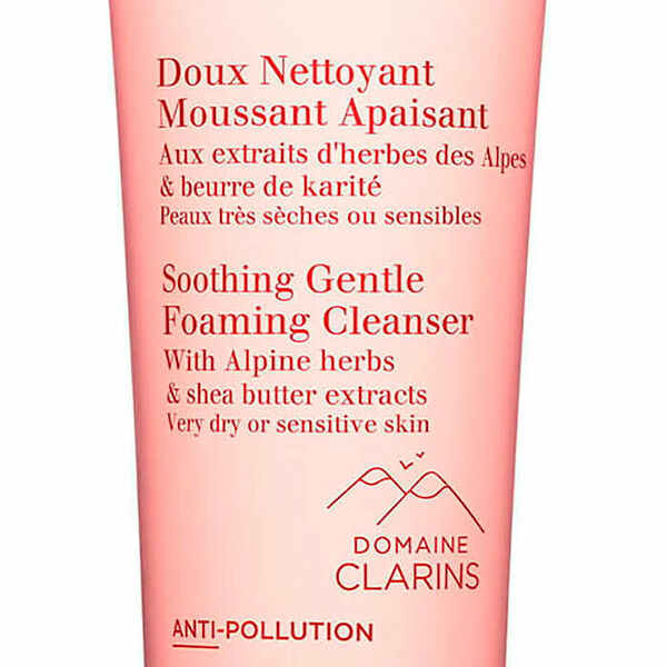 CLARINS Doux Nettoyant Moussant Apaisant Пенящийся крем для сухой и чувствитвительной кожи очищающий,125 мл