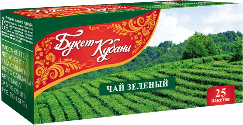 

Чай Букет Кубани Зеленый 25x1.5г