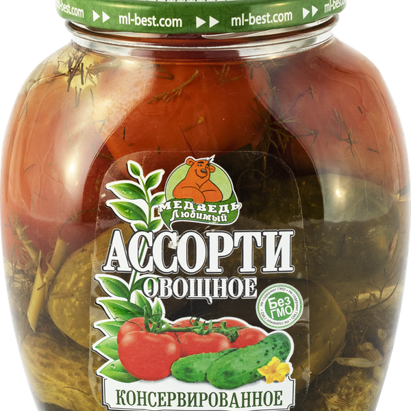 Ассорти МЕДВЕДЬ ЛЮБИМЫЙ овощное