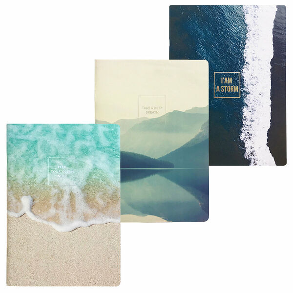 Тетрадь общая be smart 150х210мм 48л клетка мягкий переплет скрепка, 1 шт., в ассортименте