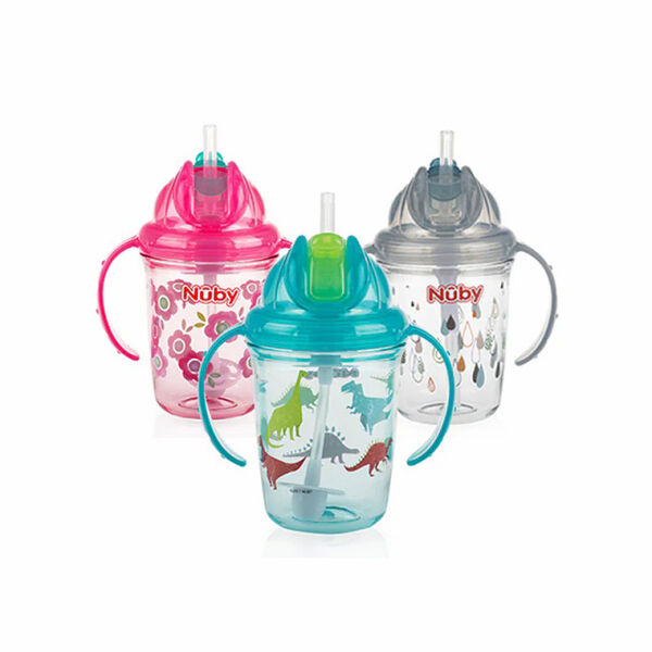 Nuby чашка с ручкой для палочек 12м+ 240мл