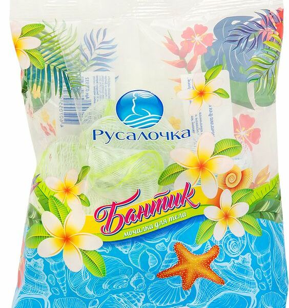 Мочалка Русалочка Бантик для тела