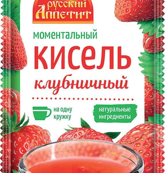 Кисель русский аппетит 30 г клубничный