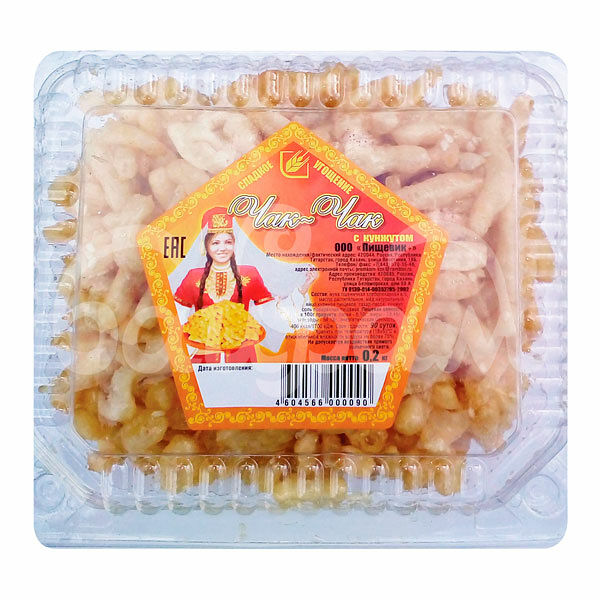 Чак-чак 200гр с Кунжутом Фабрика Пищевик контейнер