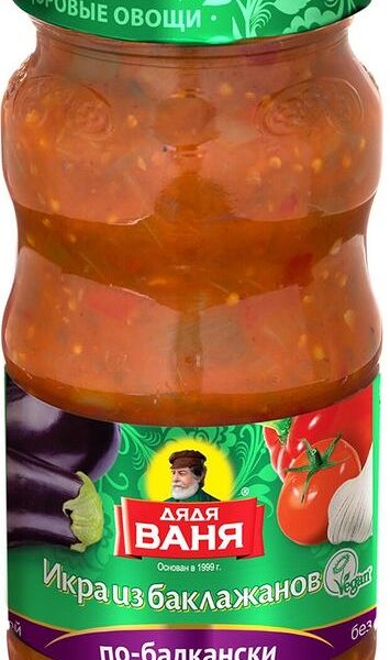 Икра из баклажанов Дядя Ваня по-балкански, 460г