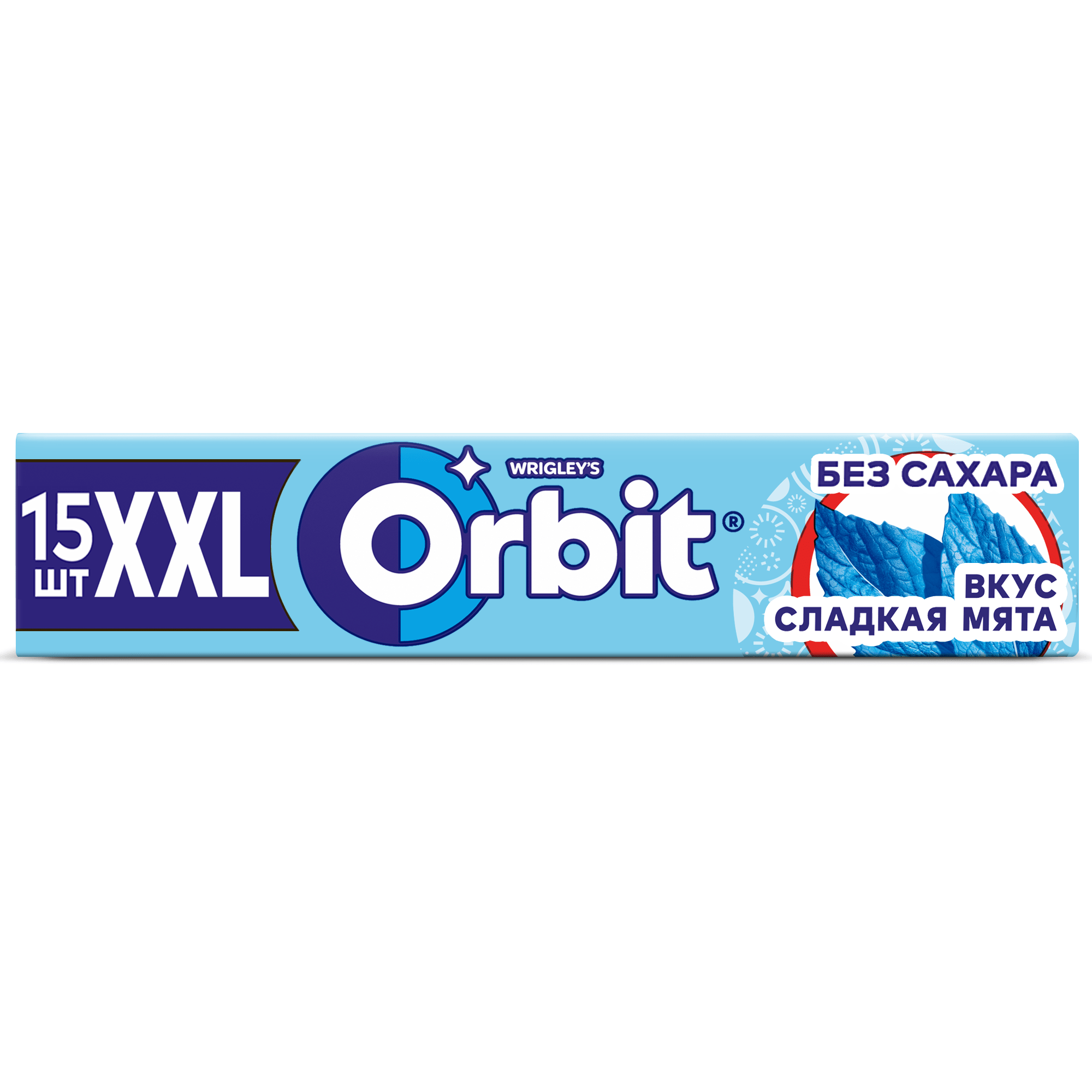 

Жевательная резинка Orbit XXL сладкая мята, без сахара 20.4 г