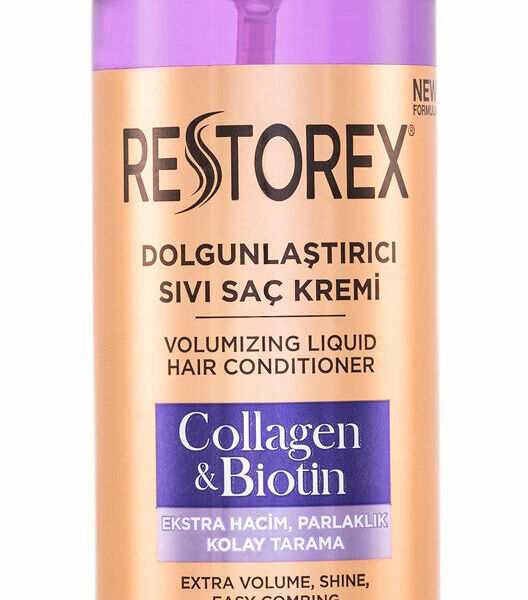Несмываемый кондиционер-спрей Restorex для роста волос и придания обьема с коллагеном и биотином, 200 мл