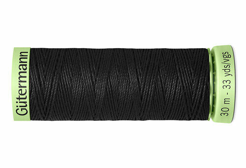 744506 Нить Top Stitch для отстрочки, 30м, 100% п/э Gutermann(000 черный)