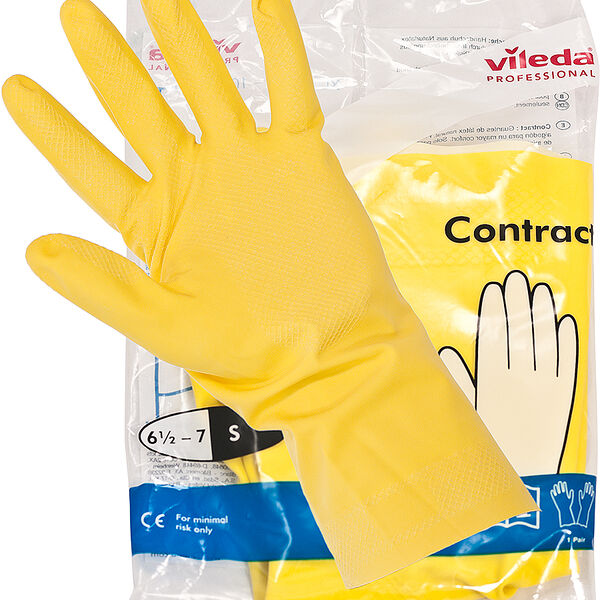 Перчатки хозяйственные размер S VILEDA