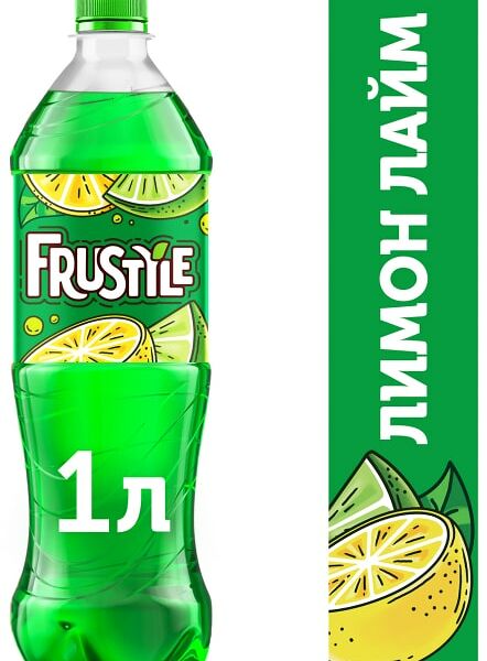 Напиток Фрустайл Газированный Лимон лайм 1л