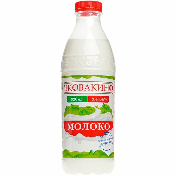 Молоко Эковакино пастеризованное 6%
