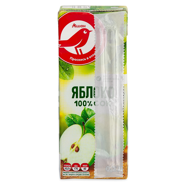 Cок яблочный АШАН Красная птица