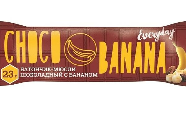 Батончик-мюсли шоколад/банан Everyday 23г