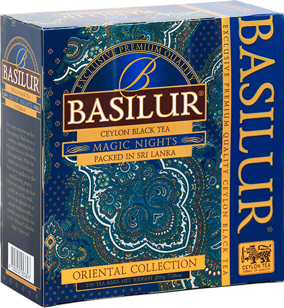 

Чай черный Basilur Magic Nights клубника абрикос ананас папайя 2гx100пак