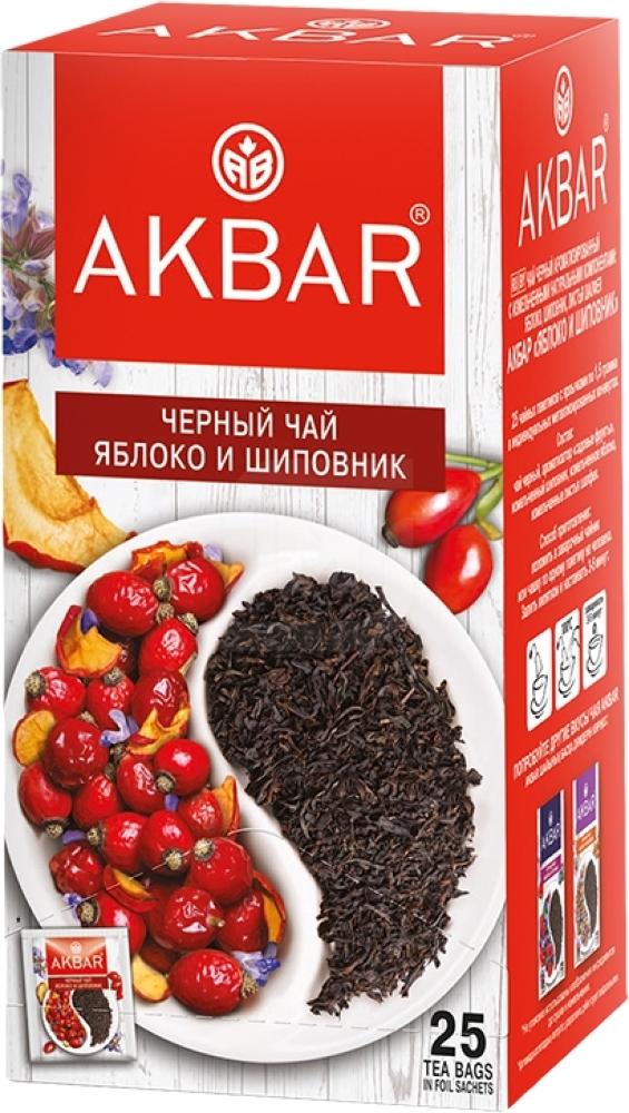 

Чай черный Akbar яблоко шиповник и шалфей 25пак