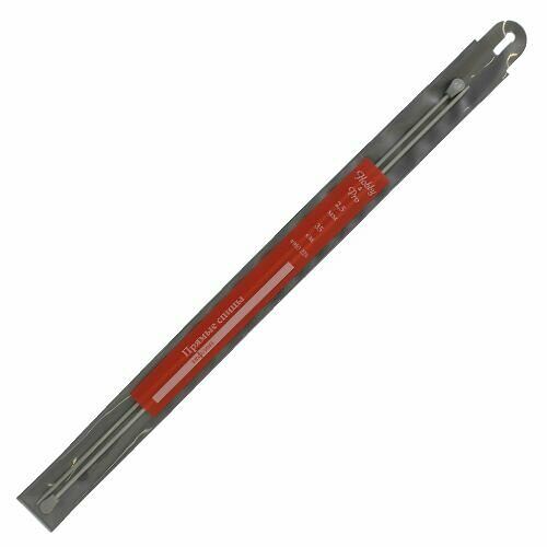 940225 Спицы прямые алюминиевые с покрытием 35см, 2,5мм Hobby&Pro