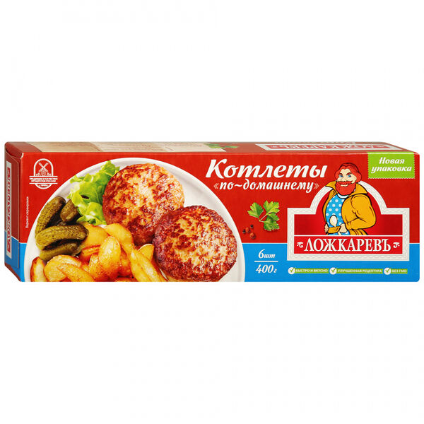 Котлеты Ложкаревъ по-домашнему из отборной говядины