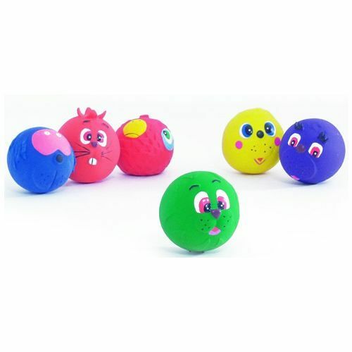 Игрушка для собак TRIXIE Мяч-мордочка латекс 1шт, в ассортименте