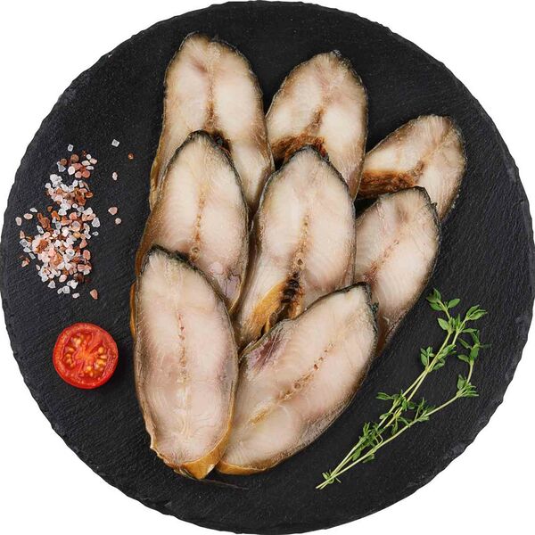 Терпуг подкопчённый, тушка нарезка