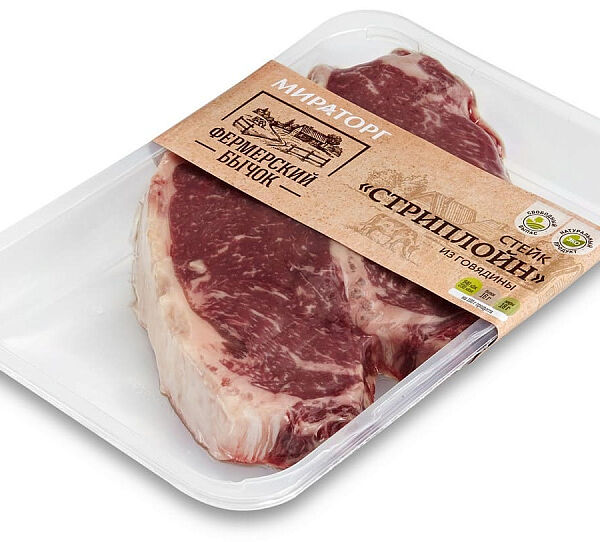 Стейк говяжий Мираторг Стриплойн, 500г