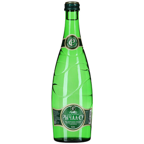 Вода минеральная  Рычал-Су лечебно-столовая, стеклянная бутылка 0.5 л  Россия